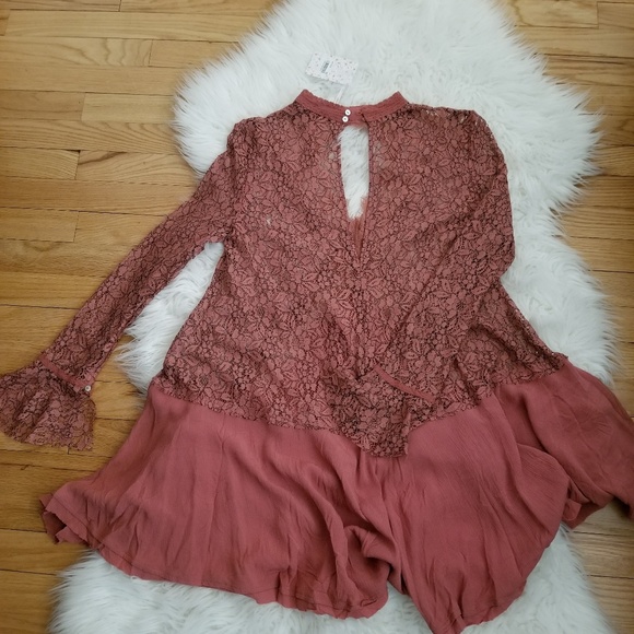 Free People Dresses & Skirts - Free People Lace Tunic Dress, Size Small